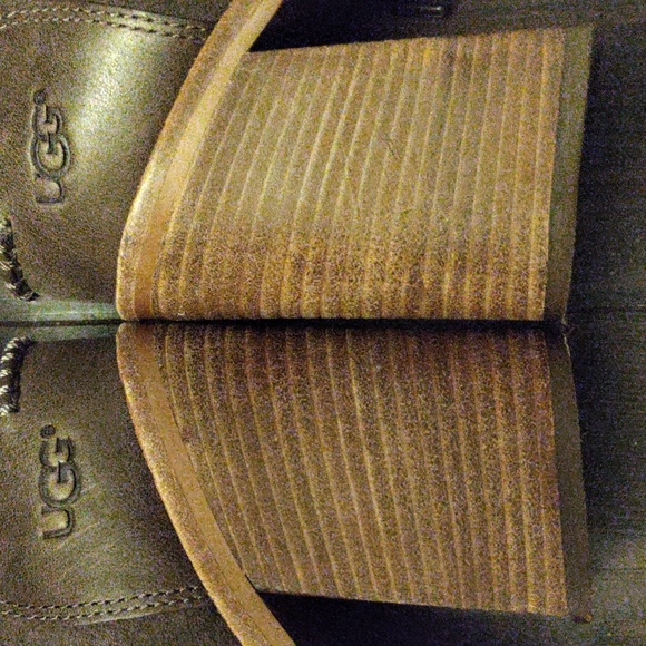 UGG "JAXON " #1095058 Heeled Ankle Boots - Picture 6 of 14